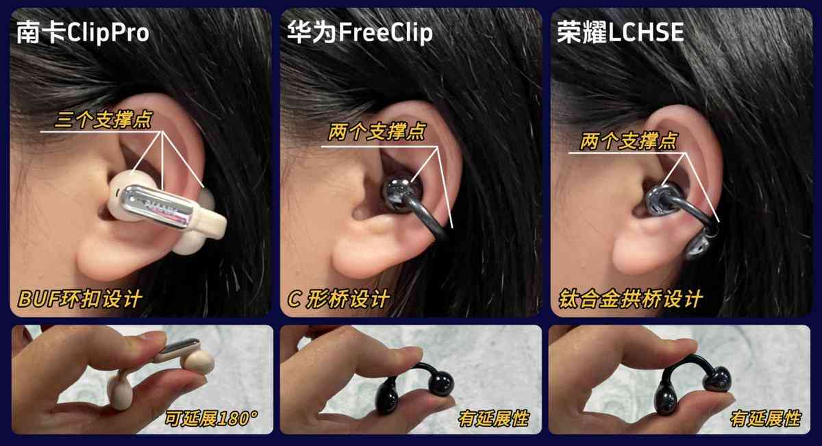 华为、南卡、荣耀耳夹式耳机全方位测评:性能对比与使用体验解析 华为、南卡、荣耀耳夹式耳机全方位测评:性能对比与使用体验解析